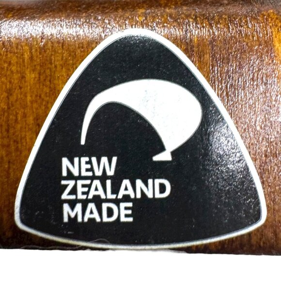 Authentic New Zealand Maori Carved Wooden Tiki Statue Shell Eyes Moana Cultural - Picture 5 of 8